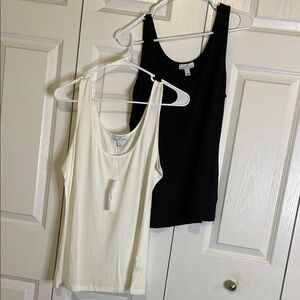 SHAVONNE DORSEY Tank Tops, Women’s L, One Black and One White